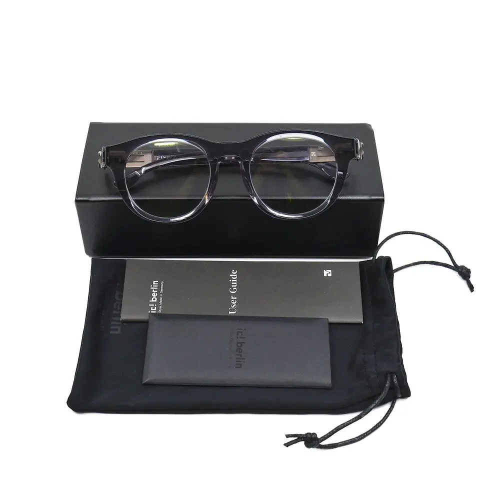 NEW IC! BERLIN GLEN GREY TRANSPARENT AUTHENTIC EYEGLASSES FRAME - Picture 13 of 13